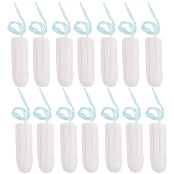 

100pcs Tampon Finger Push-In Menstruation Built-In Non-Trace Tampon Menstrual Cotton for Women (White Abundant Pattern)