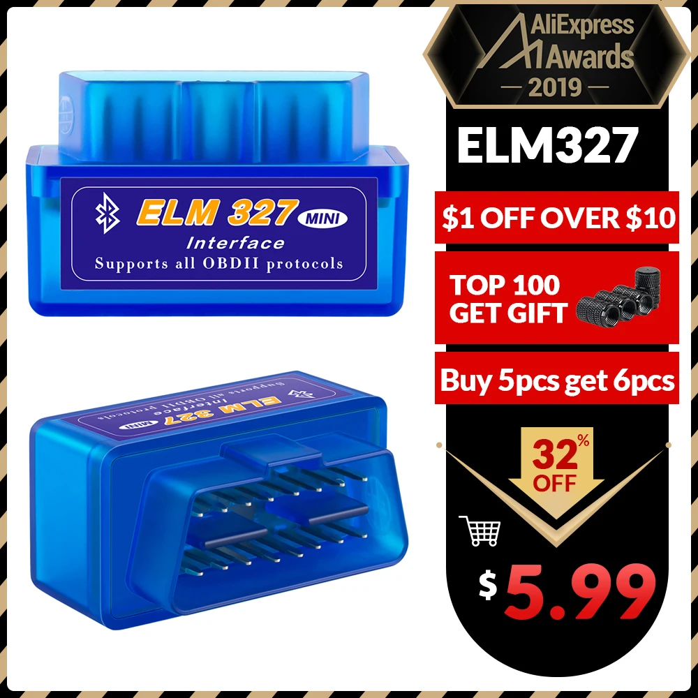 ELM327 V1.5 Bluetooth/Wi-Fi OBD2 V1.5 Mini Elm 327 PIC18F25K80 чип автоматический диагностический инструмент протокол OBDII для Android/IOS/Windows