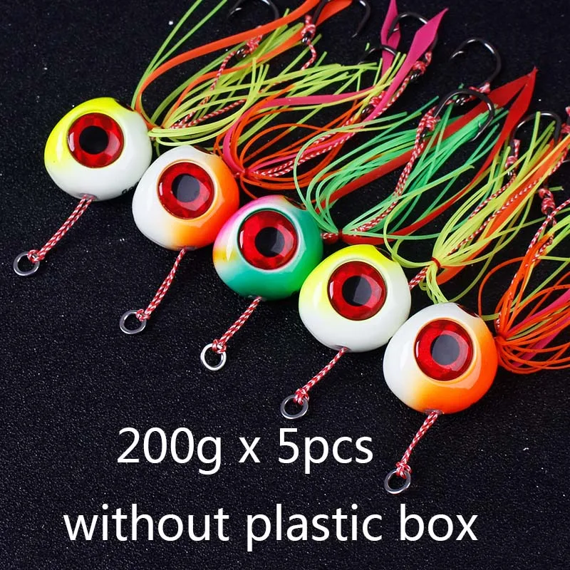 200g x 5 pcs 60 г 100 г 120 г 150 г 200 г Тай кабура слайдер Мормышка с грузилом свинец отсадка морская приманка Тай резинки красный Snapper морские рыболовные приманки лодка - Цвет: 200g x 5 pcs