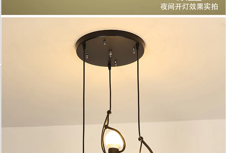 Мини-подвесной светильник Железный человек s Home Deco минималистичные подвесные лампы для спальни светильник для кухни подвесной светильник Светодиодная лампа