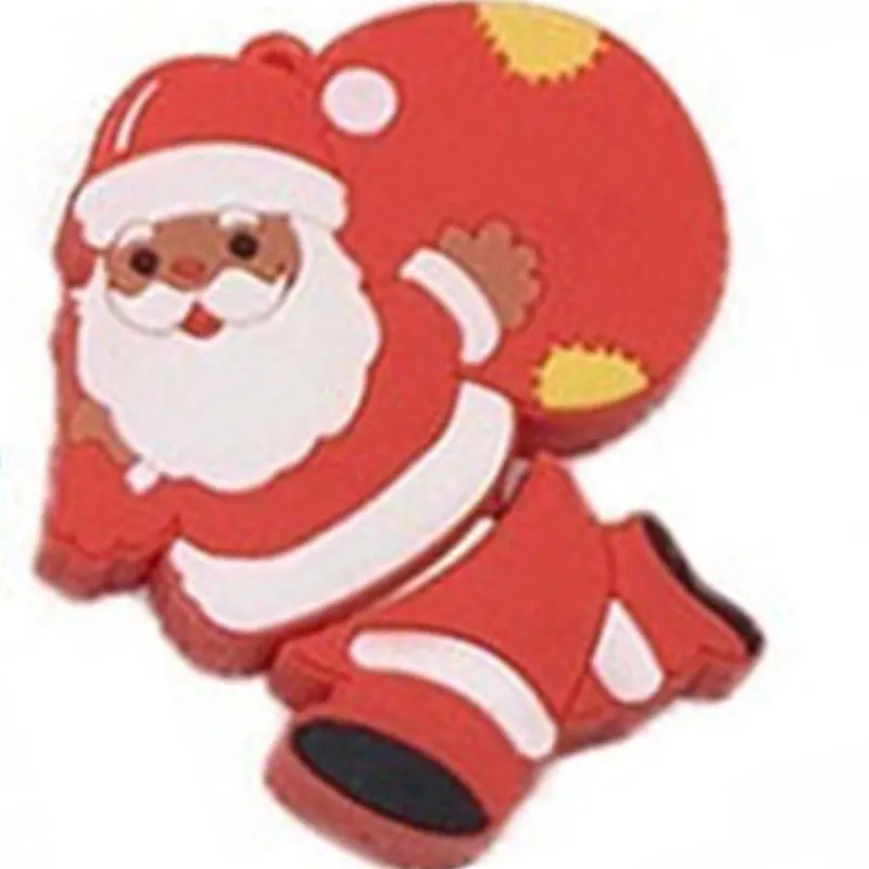 7 USB Flash Drive 128gb Cartoon Santa Claus Usb 2.0 4GB 8GB 16GB 32GB 64GB Christmas Series Pendrive Memory Stick Pen Drive Gift - Цвет: 7