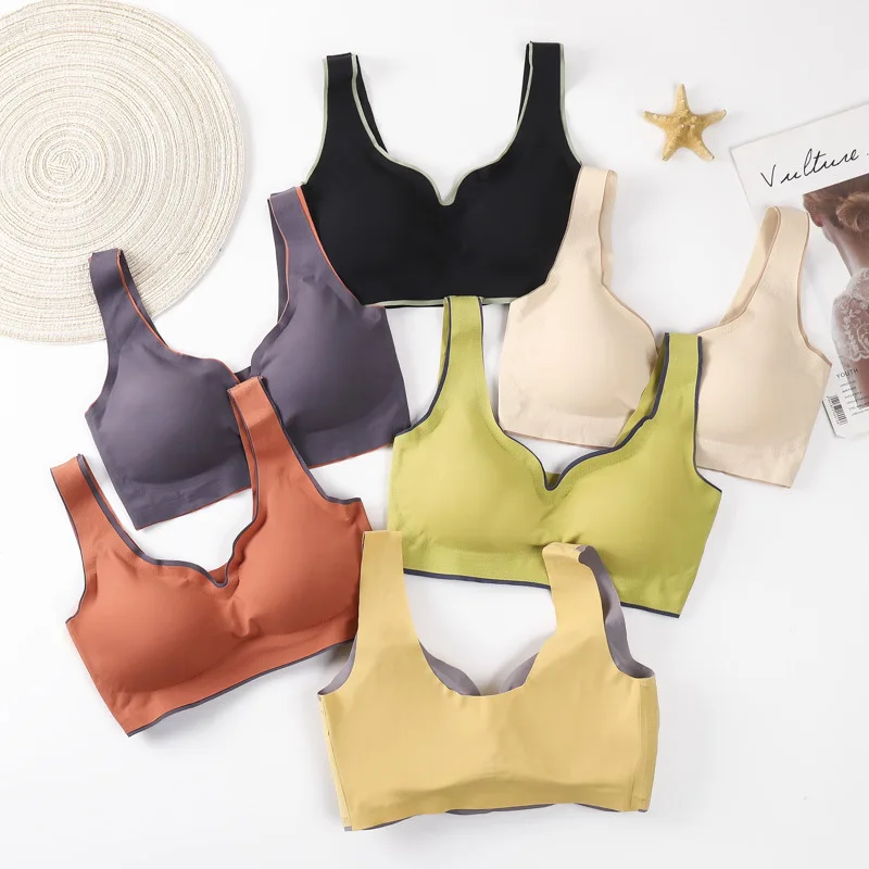 Женский бесшовный бюстгальтер пуш-ап латексный размера плюс на бретельках с