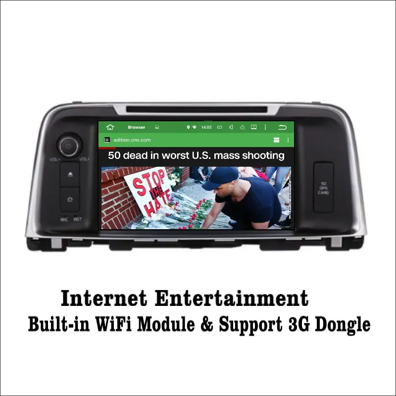 Liislee Android 7 1 2G RAM для Kia K5/Optima 2016 ~ 2017 автомобильный Радио Аудио Видео Мультимедиа DVD