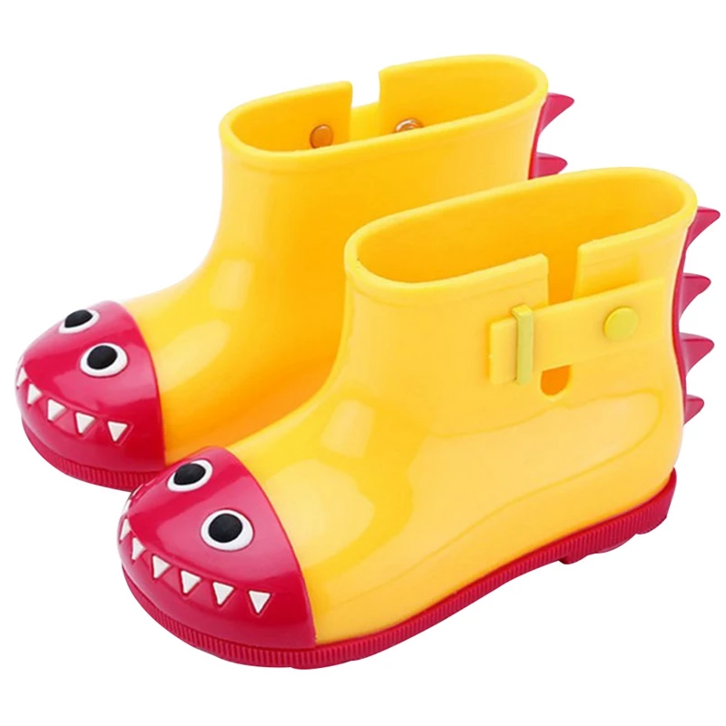 NEW Style Dinosaur Waterproof Child Shark Rain Boots Soft Infant Shoe Baby Rain Boots Kids Crocodile Boys Children Rain Shoes - Цвет: YW
