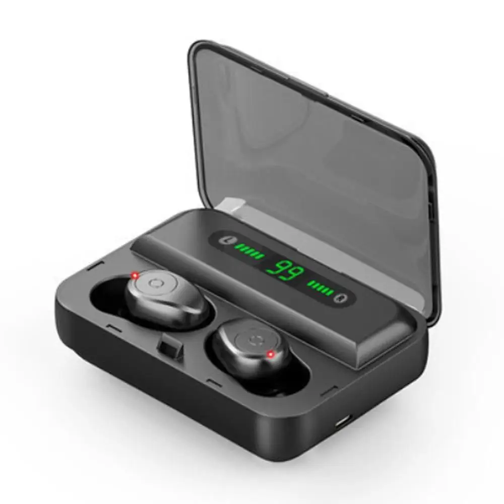 Baratos F9 5 tws auriculares deportivos auriculares inalámbricos Bluetooth pantalla led Mini auriculares para teléfonos móviles pk i7s i9s i11 i12 i30 i60