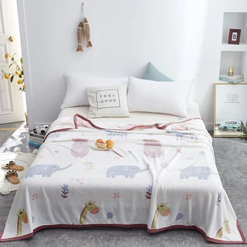 

Elephant blankets cartoon quilts twin full queen king giraffe blankets soft Throw Flannel blanket on Bed/car/sofa luxury rugs