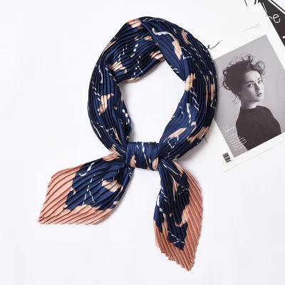 Горячая Распродажа маленький квадратный атласный шарф искусственный шелковый шарф женский элегантный женский платок аксессуары для бандан - Цвет: 72