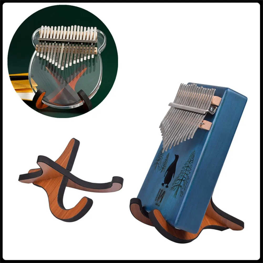 

1pc Portable Kalimba Stand Holder Thumb Piano Display Bracket Rack Accessories Wood Decorations Music Box Keyboard Stand