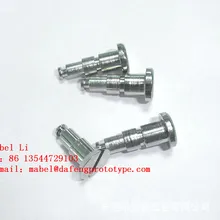 Анодированная алюминиевая труба золотое покрытие cnc обработка с резьбой