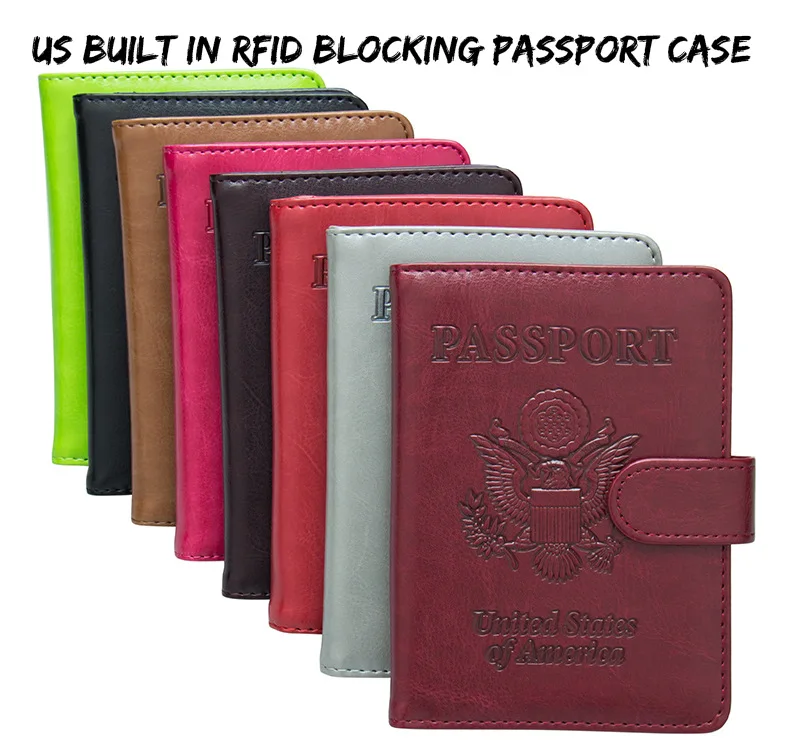 Zoukane, США, Орел, эмблема, кожа, Обложка для паспорта, застежка, анти-Магнитный чехол для паспорта, билета, ID, держатель для паспорта, кошелек, зажим ZSPC49