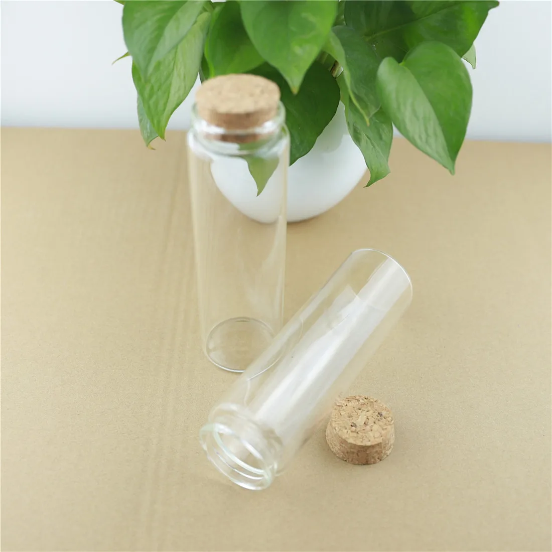 12 PC 47*180mm 240ml Cork Stopper Glass Bottles Spicy Storage Jar 200cc Big  Bottle Food Containers Large Spice Candy Jars Vials - AliExpress