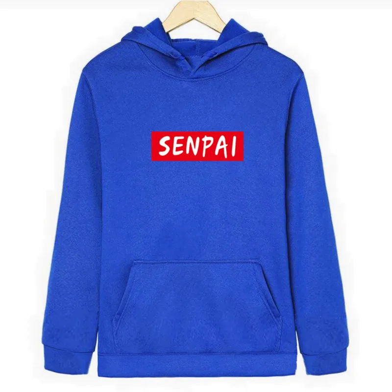 4 Модная Японская уличная одежда SENPAI, толстовка с капюшоном, толстовка с мультипликационным рисунком для мужчин и женщин, пуловер sudadera hombre - Цвет: 4