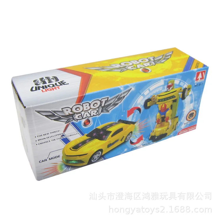 

Hot Sales Electric Universal Transformer Bumblebee Robot Transformer Children Toy Robot