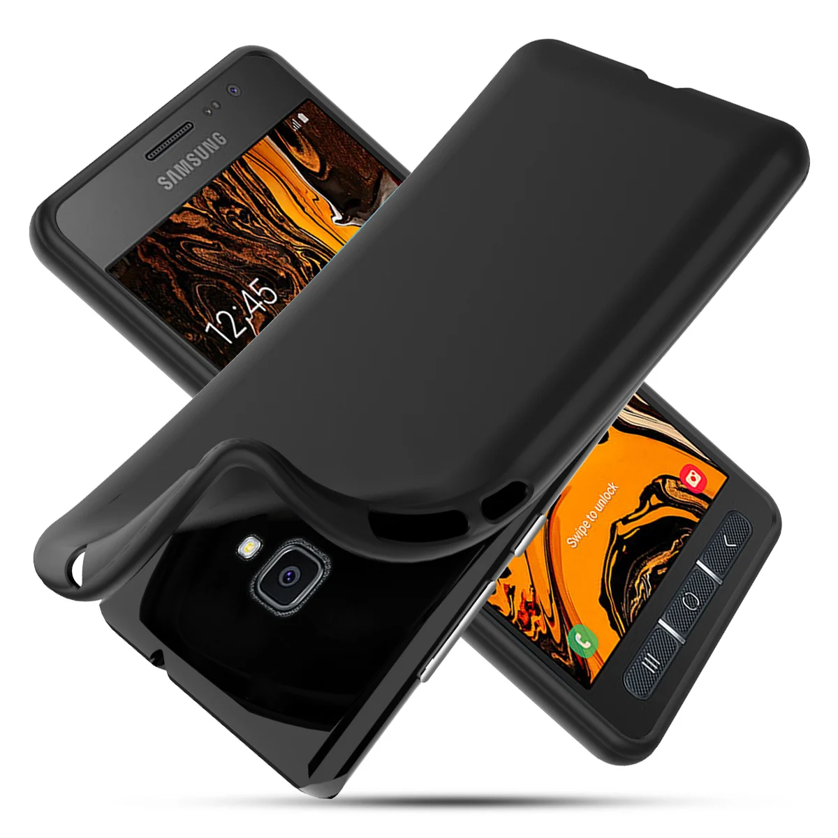 For Samsung Galaxy Xcover 4s Back Case Slim Fit Soft TPU Shockproof Phone Protective Cover Anti-Scratch Bag Coque Fundas |