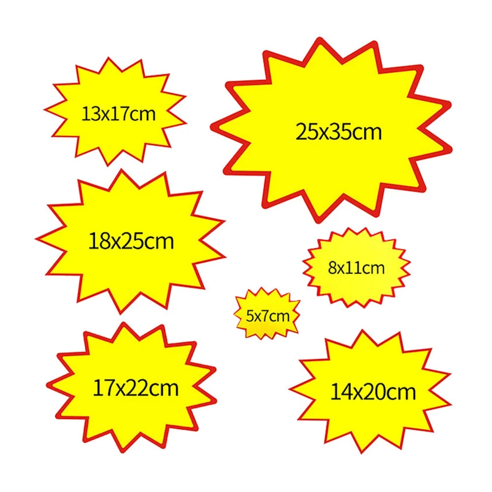 Pop Explosion Poster Promotions Sale Paper Card Board Price Label Tag Signage In Store Display Advertising Signboard