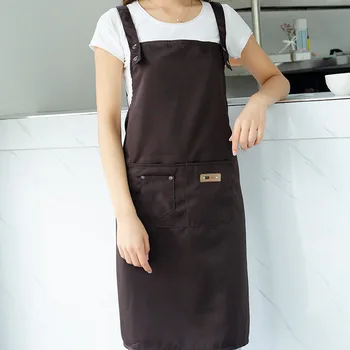 

Tool Workwear Apron Nordic Waterproof Custom Logo advertising Aprons Cooffee Tea Shop Overall Smock