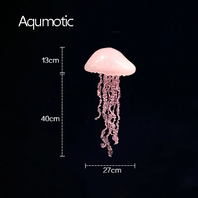 pink 53cm Aqumotic Висячие Медузы украшения Силикагель 3d Медузы Искусство большой кулон орнамент реквизит в морском стиле для вечерние - Цвет: pink 53cm