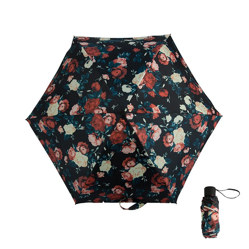 190 г маленький Модный складной детский зонт дождь для женщин подарок для мужчин Мини карманный зонтик для девочек анти-УФ водонепроницаемый портативный путешествия милый - Цвет: 17
