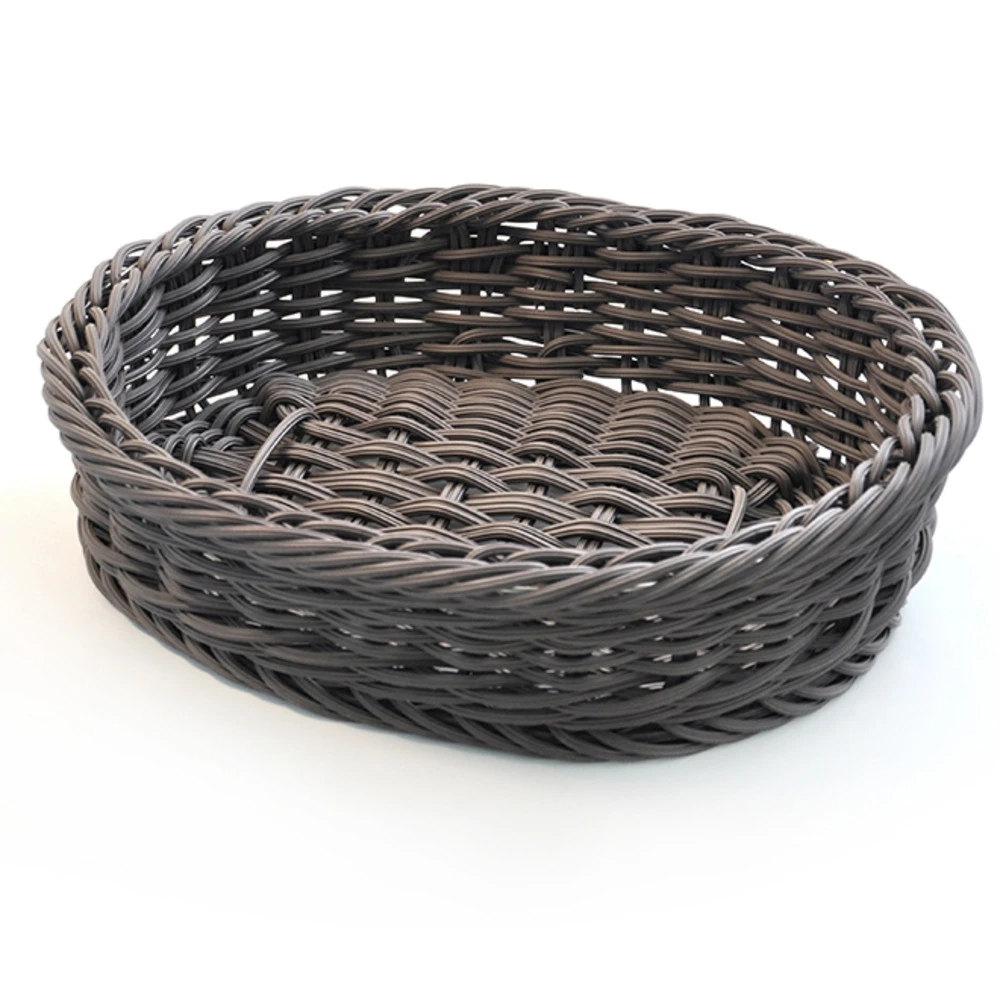 Fruit Basket Vegetable Basket Food Supermarket Display Bread Egg Blue Imitation Rattan Rattan