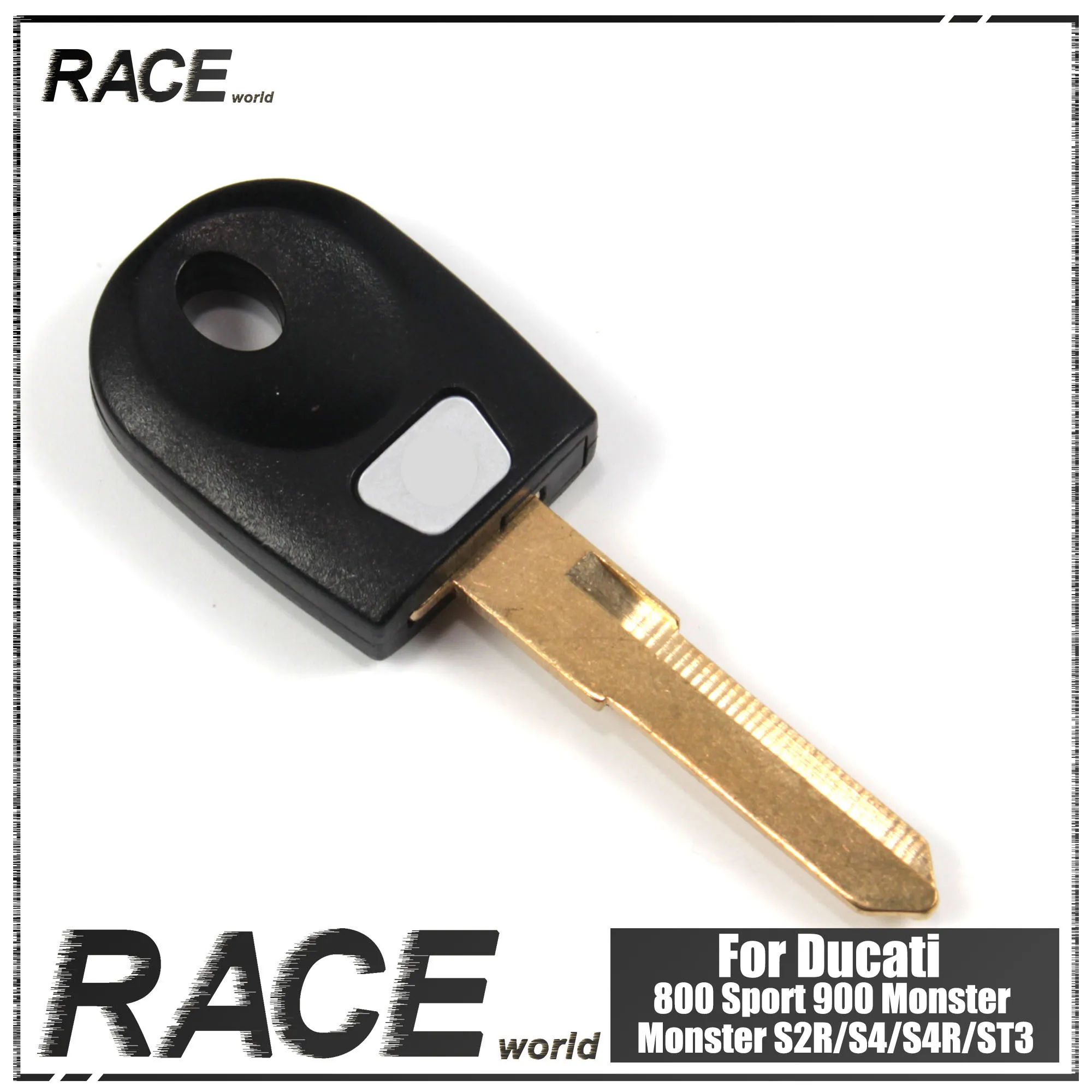 Motorcycle Uncut Blade Blank Key Embryo For Ducati 600 Monster 600 S Sport 620 Monster Motorcycle Replacement Accessories - Цвет: Black 5