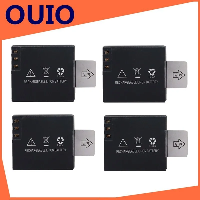 OUIO 3 7 V PG экшн Камера Батарея для EKEN H9 H9R H3 H3R H8PRO H8R SJ4000 SJCAM SJ5000 M10 SJ5000X Перезаряжаемые
