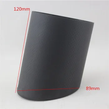 

Universal Matte Real Carbon Car Exhaust Pipe Cover Muffler Tip Case Sleeve 89mm