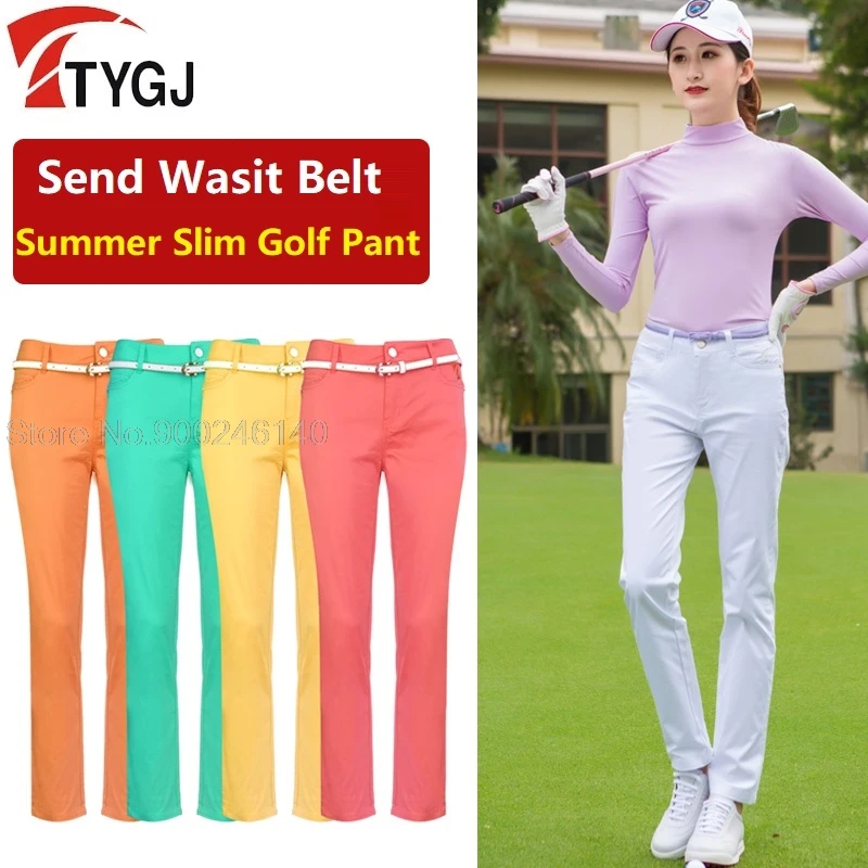 PGM KUZ132 Stretch Women' Golf Pants Sport Moisture Wicking, 60 OFF