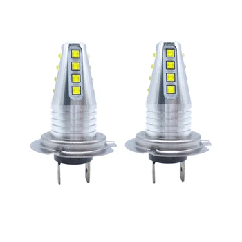 

2X H7 Car LED Light Fog Auto Car Motor Truck Canbus 80W High Power cree chip DRL Day running light Driving lamp White 12V 24V