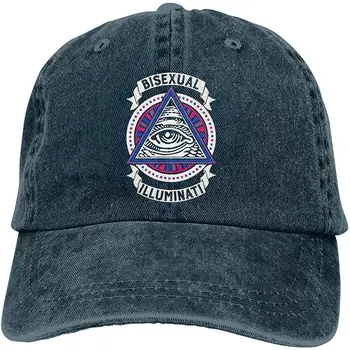 

Maxdo Mens & Women Classic Cap Adjustable with Bisexual Illuminati Printing