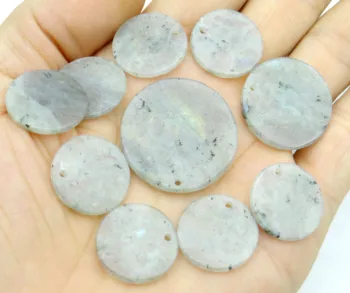 

Natural Stone Quartz Crystal Turquoises tiger eye labradorite lapis Pendant Round Shaped for diy jewelry making necklace10pcs