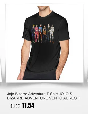 Jojo Необычные Приключения футболка JoJo S Необычные Приключения футболка 4xl Мужская футболка из 100 хлопка пляжный принт короткий рукав забавная футболка