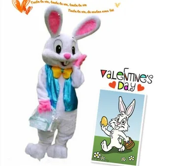

New Cartoon Rabbit Mascot Costume UNISEX Suits Adults Easter Cosplay Fancy Dress Xmas HALLOWEN GIFTS