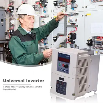 

3-phase 380V Frequency Converter Daily Durability Intelligent Power Module Protection Inverter Necessary Household Supplies