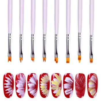 

Professional UV Gel Brush Pen Transparent Acrylic Nail Art liner Painting Drawing Brush Gradient for Nail Design Tools