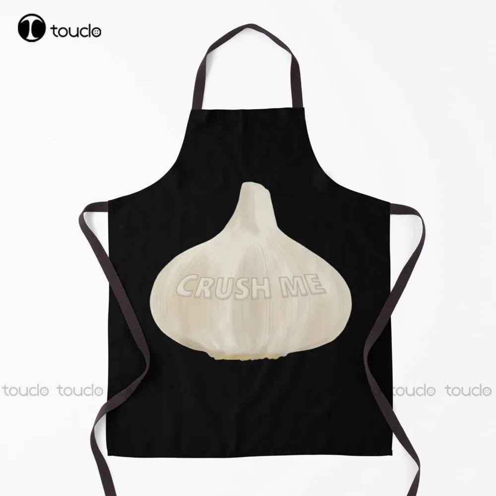

New Garlic - Crush Me Apron Garden Kitchen Household Cleaning Personalized Custom Apron For Women Men Unisex Adult