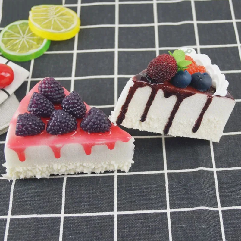 Simulation Fruit Cake Bread Model Food Photo Props Artificial Slicing Cake Fake Ice Cream Cute Toys Shop Display food model food photography props kitchen food toys fake food prank toys