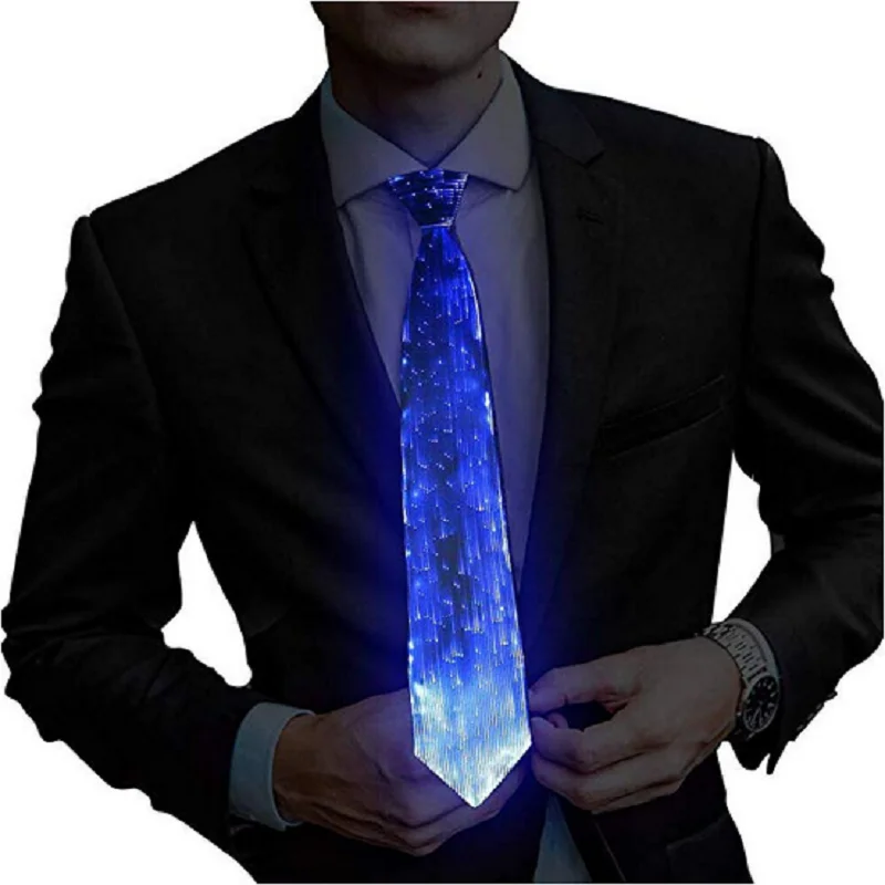 

Saful LED Necktie Wire 7 Colors Luminous Party Halloween Christmas Luminous Light Up Decoration DJ Bar Club Stage Prop Clothing