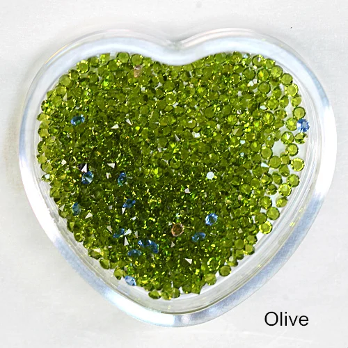 Olive 1,1 мм-1,6 мм стразы мини-Пикси стразы без горячей фиксации микро-циркониевые блестящие стразы мини-украшения для дизайна ногтей B3191 - Цвет: Olive