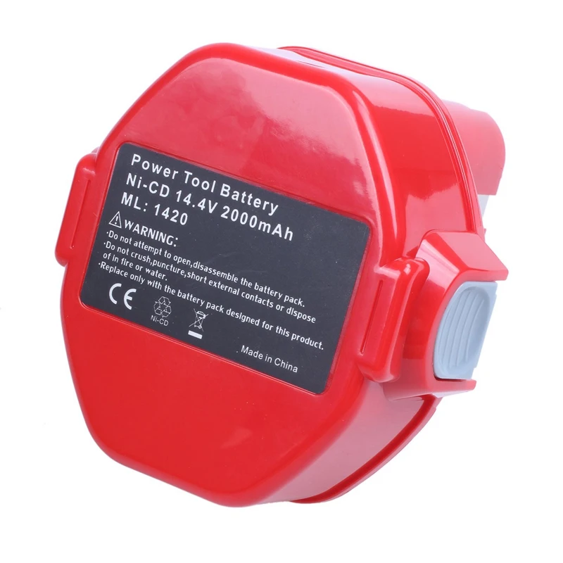 Горячая 2.0AH 14,4 V батарея для Makita 1420 1422 194172-2 PA14 Аккумуляторная дрель красный