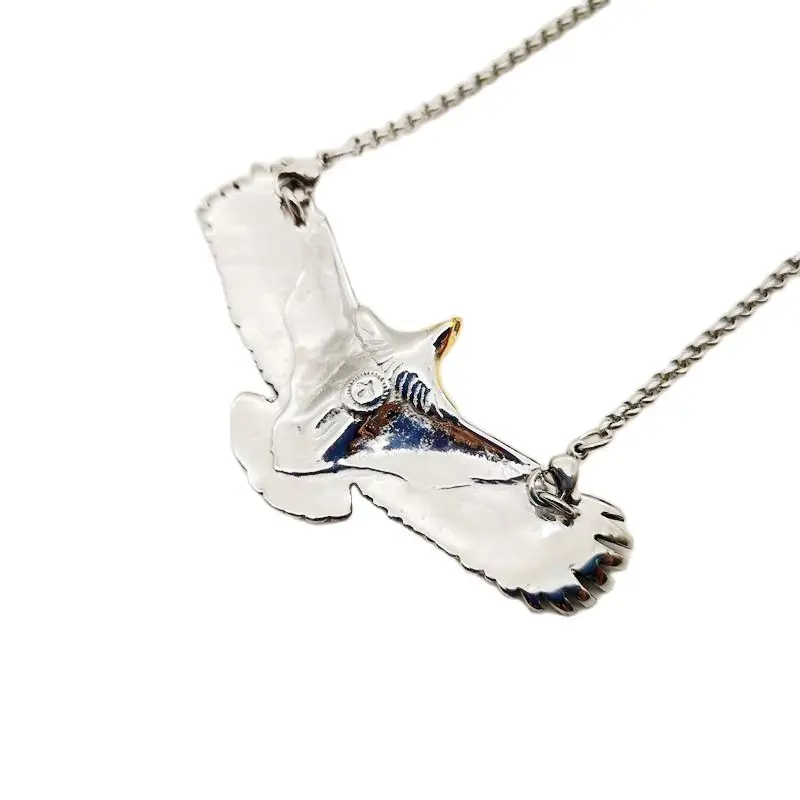 Fashion Stainless Steel Shell Gold Animal leather Rope Pendant Necklace Jewelry
