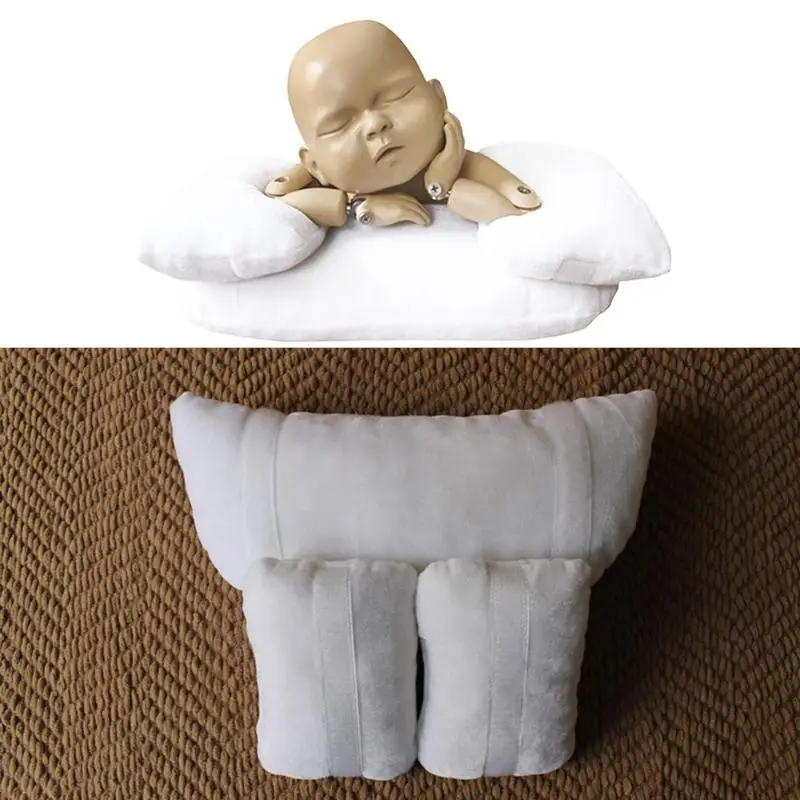 Velvet Baby Photo Posing Pillow Newborn Photography Props Soft Cushion Infant Positioner Toddler Assist Accessories