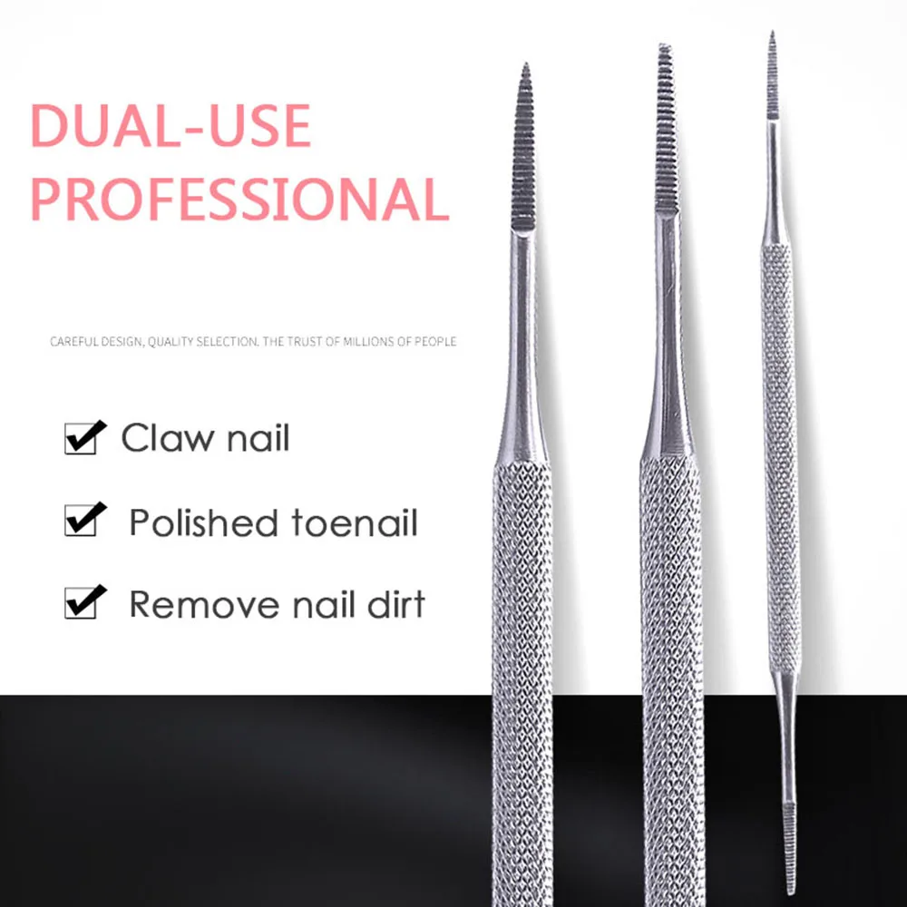 Toe Nail File Foot Nail Care Hook Ingrown Double Ended Ingrown Toe Correction Lifter File Manicure Pedicure Toenails Clean Tool foot file blades