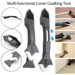 3 In 1 Silicone Caulking Toolsstainless Steelhead, Shovel Sealant Finishing Household Group Glue Tool K3C7