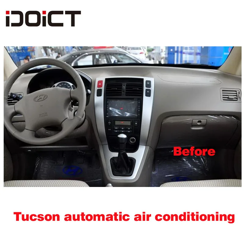 Автомобильный DVD плеер IDOICT Android 8 1 GPS навигация мультимедиа для Hyundai Tucson Radio 2006 2014