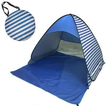 

Free shipping Outdoor Camping Tent Fully Automatic No Need to Build Tent Dot Stripe Beach K4UC