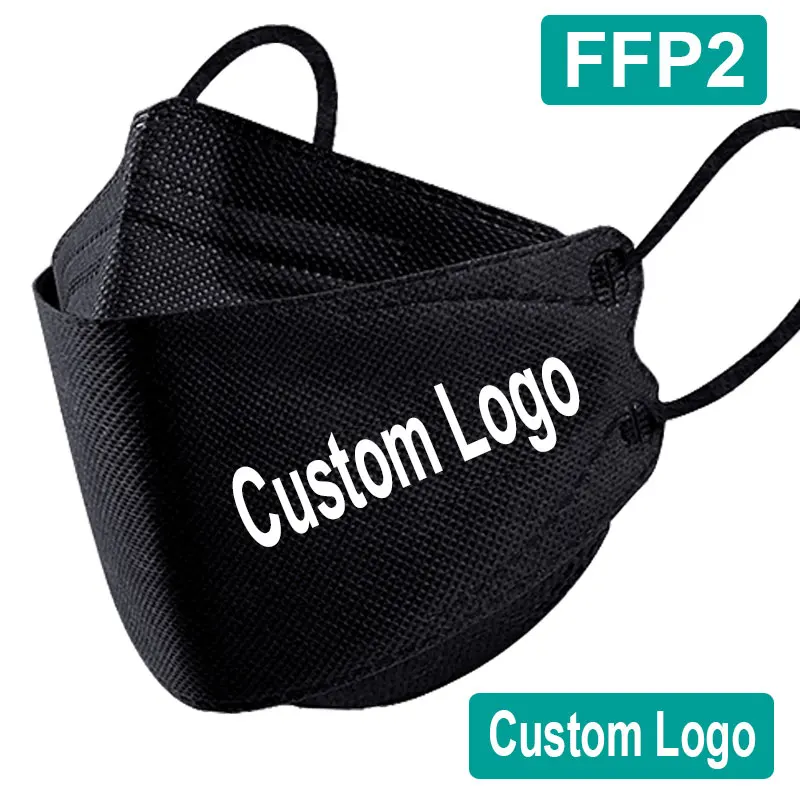 Design Custom Masks Logo Protective Adult Ffp2 Custom Logo Mask