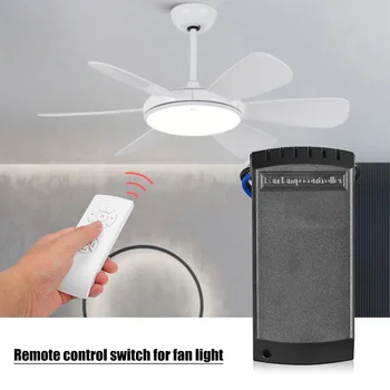 

Practical Ceiling Fan Light Remote Control Kit Durable Multi-functional 220-240V Speed Adjustment Wireless Switch