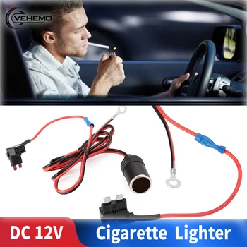

1M 1.5mm DC12V Car Motorcycle Cigarette Lighter Extension ATC Fuse Socket Waterproof Panel 2 Female Socket Power Outlet Plug
