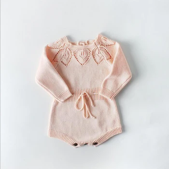 

kids clothes Newborn Knit Rompers Baby Girl Boy Clothes Long Sleeve Warm Sweater Fashion Spring Bodysuit For Toddler
