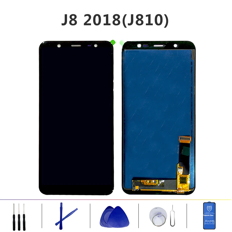 

TFT For Samsung Galaxy J8 2018 J810 LCD Display Screen Touch Screen Replacement SM-J810F J810G J810Y Adjust Brightness Pancel